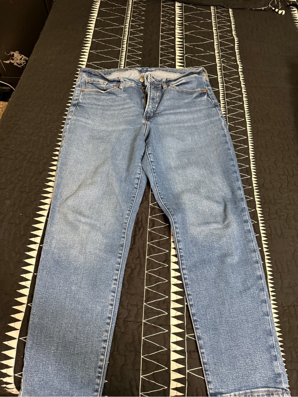 Old Navy Light Blue OG Straight-Leg Women’s Jeans Extra Stretch